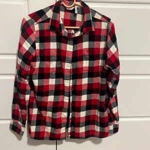 Woolrich Red, black and Cream Flannel Women’s Medium